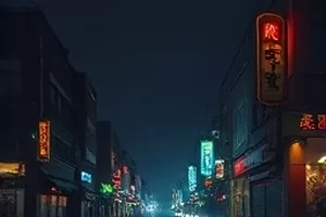 海岛交换生在岸边晾晒的一片渔网