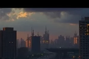 旧频道合唱团排练厅里的一支老式话筒