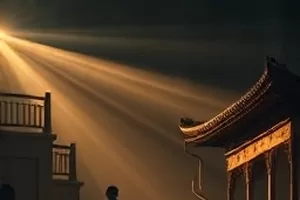 雪线以上被薄雪覆盖的一片碎石坡